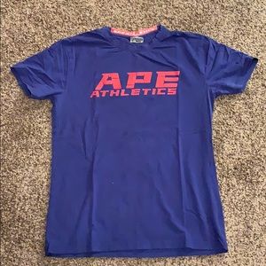 Men’s small Ape Athletics hyperfit t shirt blue